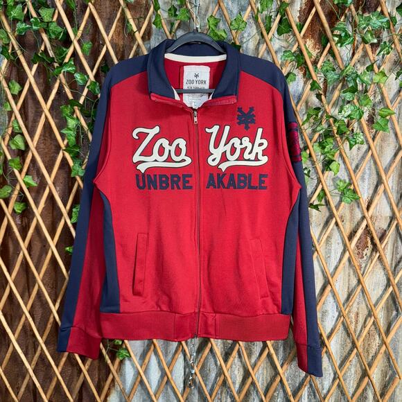 Vintage Y2K Zoo York Unbreakable 00s embroider track jacket - Picture 1 of 4